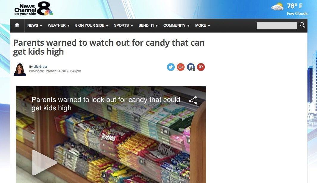 media spreads false claims on cbd candy