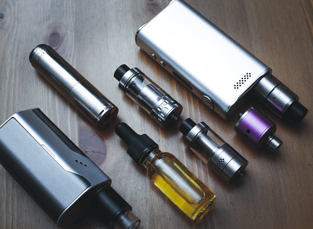 a collection of vaping parts for CBD